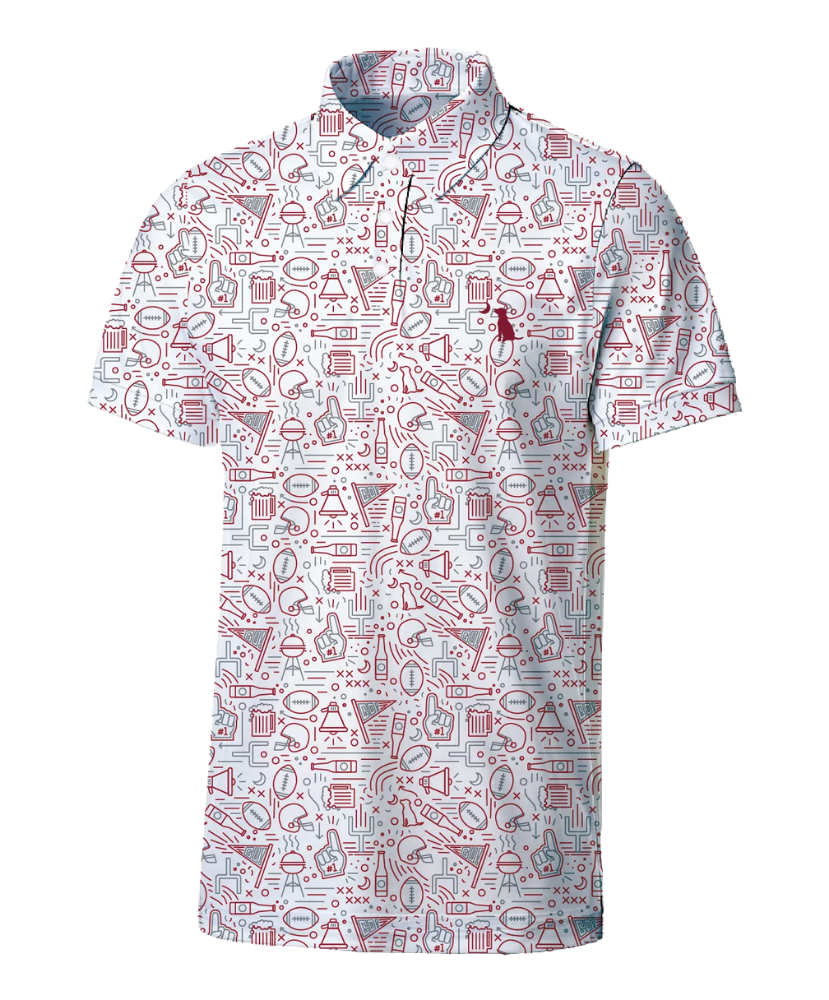 Local Boy - Dirty Myrtle Polo - Collegiate Game Day Crimson