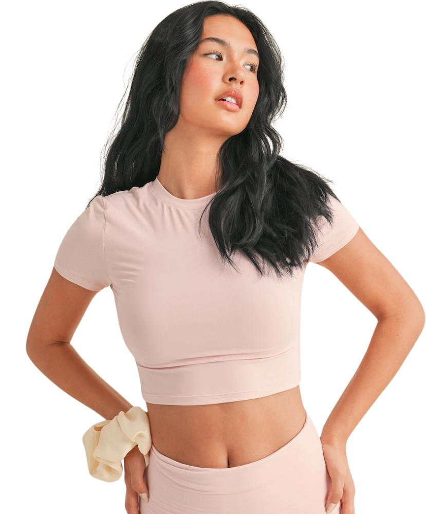 Soft Knit Jersey Crewneck Tee