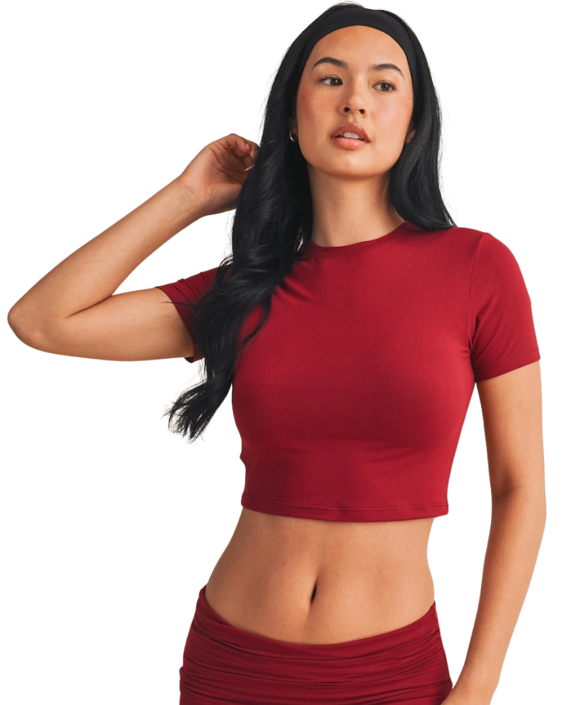 Soft Knit Jersey Crewneck Tee