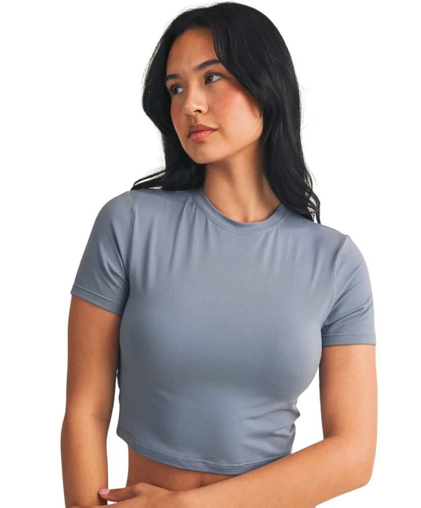 Soft Knit Jersey Crewneck Tee