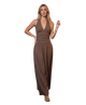 Baylee Stripe Halter Drop Waist Maxi Dress