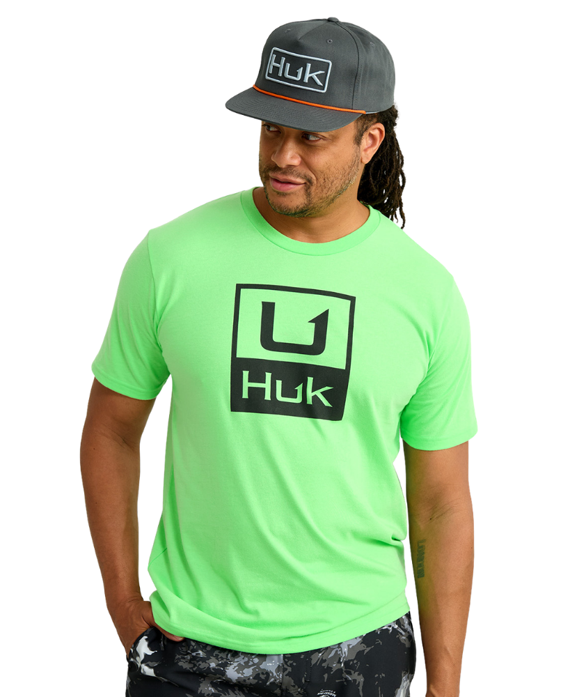 Huk - Stacked Logo Tee
