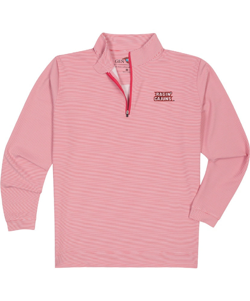 GenTeal - Ragin Cajuns Pinstripe Venture Quarter-Zip