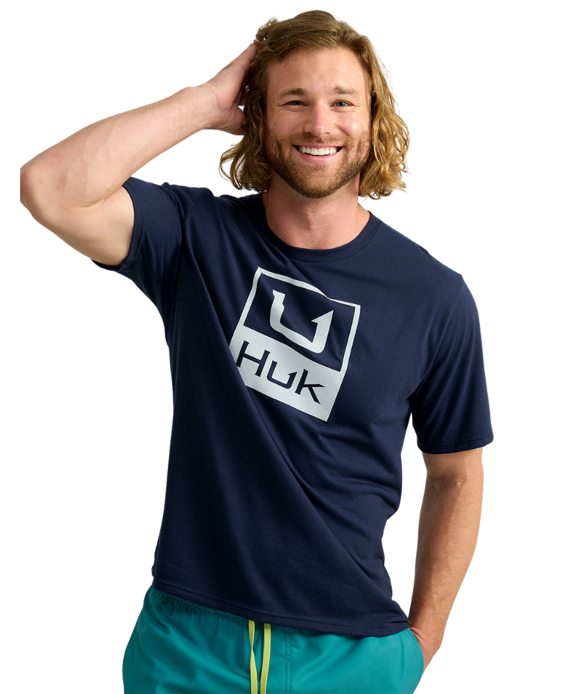 Huk - Stacked Logo Tee