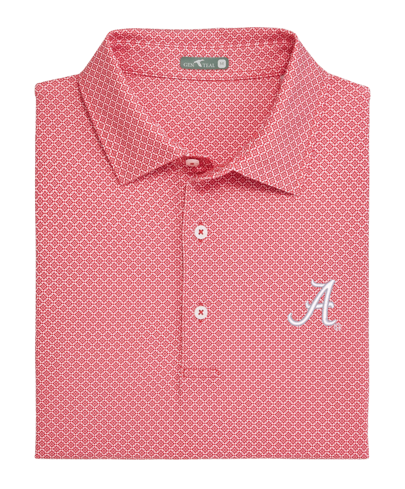 GenTeal - Alabama Diamond Lattice Performance Polo