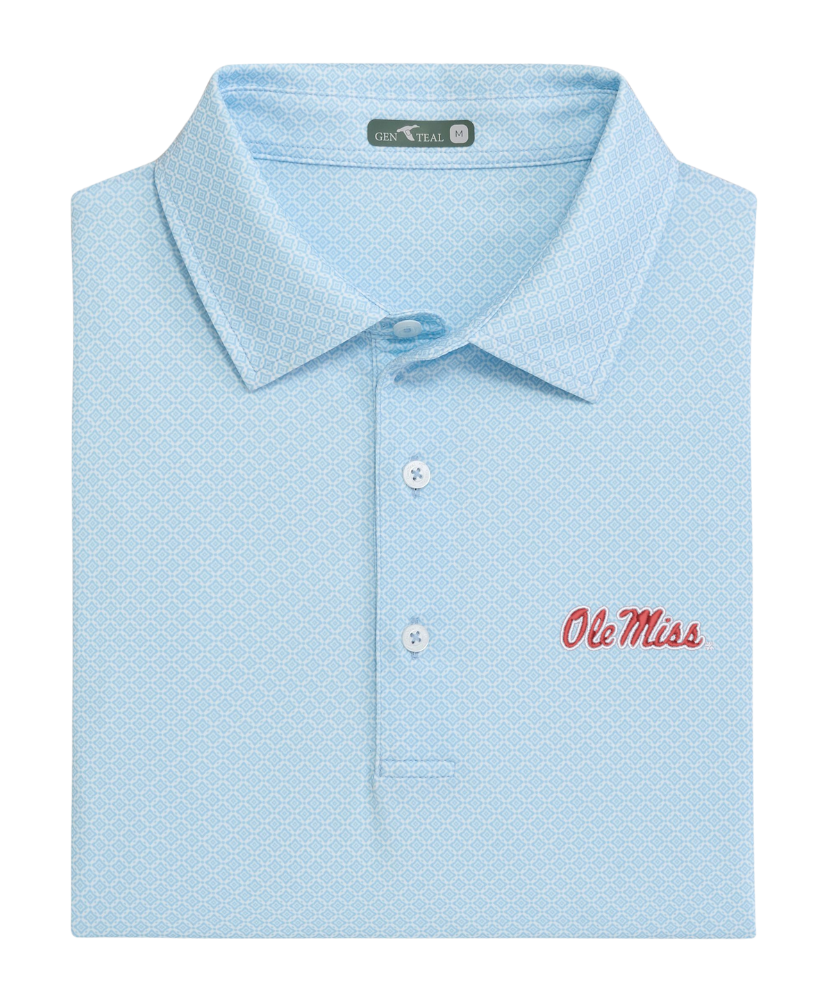 GenTeal - Ole Miss Diamond Lattice Performance Polo