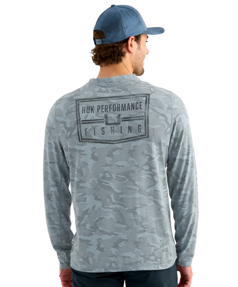 Huk - Drift Printed LS Crew