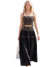 Amanda Lace Trimmed Skirt Set