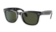 Black RayBan sunglasses with a white background