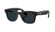 Black Ray-Ban META sunglasses with transition lenses on a clear background
