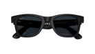 Black Ray-Ban META sunglasses with transition lenses on a clear background