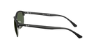 Black Ray-Ban RB4469 sunglasses with green lenses on a white background