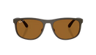 Ray-Ban RB4468 Sunglasses with brown lenses and black frame on a white background