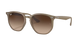 Beige Ray-Ban sunglasses with gradient lenses on a white background