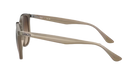 Beige Ray-Ban sunglasses with gradient lenses on a white background