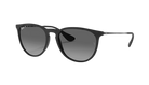 Black RayBan sunglasses with gradient lenses on a white background RB4171F Erika