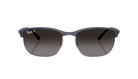 Ray-Ban RB4469 Sunglasses with dark blue frame and polarized gradient lenses on a white background