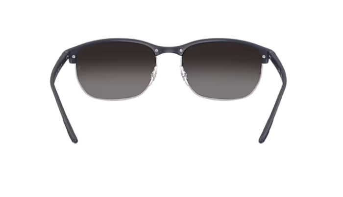 Ray-Ban RB4469 Sunglasses with dark blue frame and polarized gradient lenses on a white background