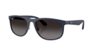 Blue Ray-Ban RB4468 sunglasses with a white background