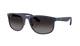 Blue Ray-Ban RB4468 sunglasses with a white background