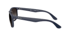 Blue Ray-Ban RB4468 sunglasses with a white background