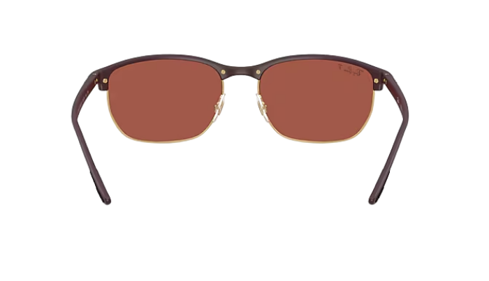 Ray-Ban RB4469 Sunglasses with brown lenses and dark frames on a white background