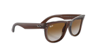 Ray-BAN Brown sunglasses with gradient lenses on a white background