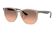 Turtledove framed Ray-Ban sunglasses with pink lenses on a white background