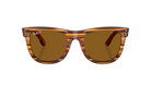 RAY-BAN Tortoiseshell sunglasses with brown lenses on a white background