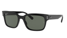 Black Ray-Ban sunglasses with Ray-Ban logo on a white background