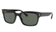 Black Ray-Ban sunglasses with Ray-Ban logo on a white background