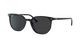 Black Ray-Ban sunglasses with a white background