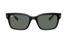 Black Ray-Ban sunglasses with Ray-Ban logo on a white background