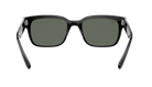 Black Ray-Ban sunglasses with Ray-Ban logo on a white background