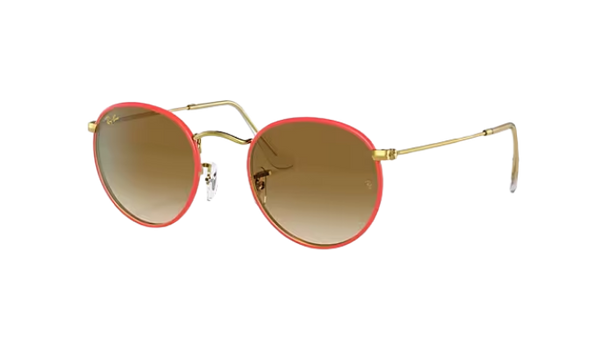 Ray-Ban ラウンドメタル　Round l ピンク Store Display Rayban Round Metal RB3447 Pink Mirror Men / Women