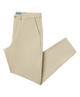 Beige PERFORMANCE pants folded on a white background