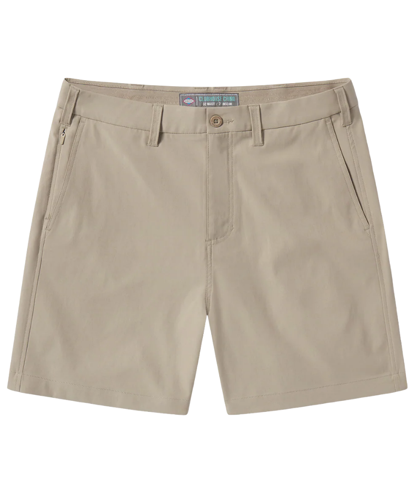 Beige shorts on a white background