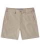 Beige shorts on a white background