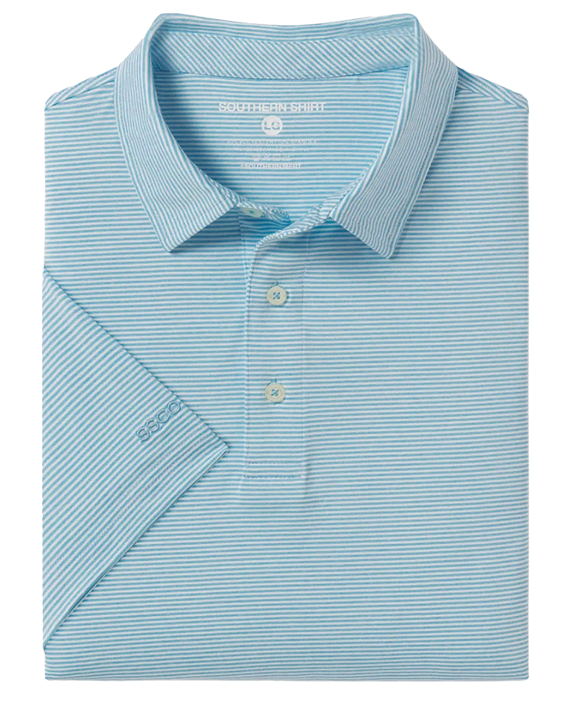 Southern Shirt Co - Heather Madison Stripe Polo