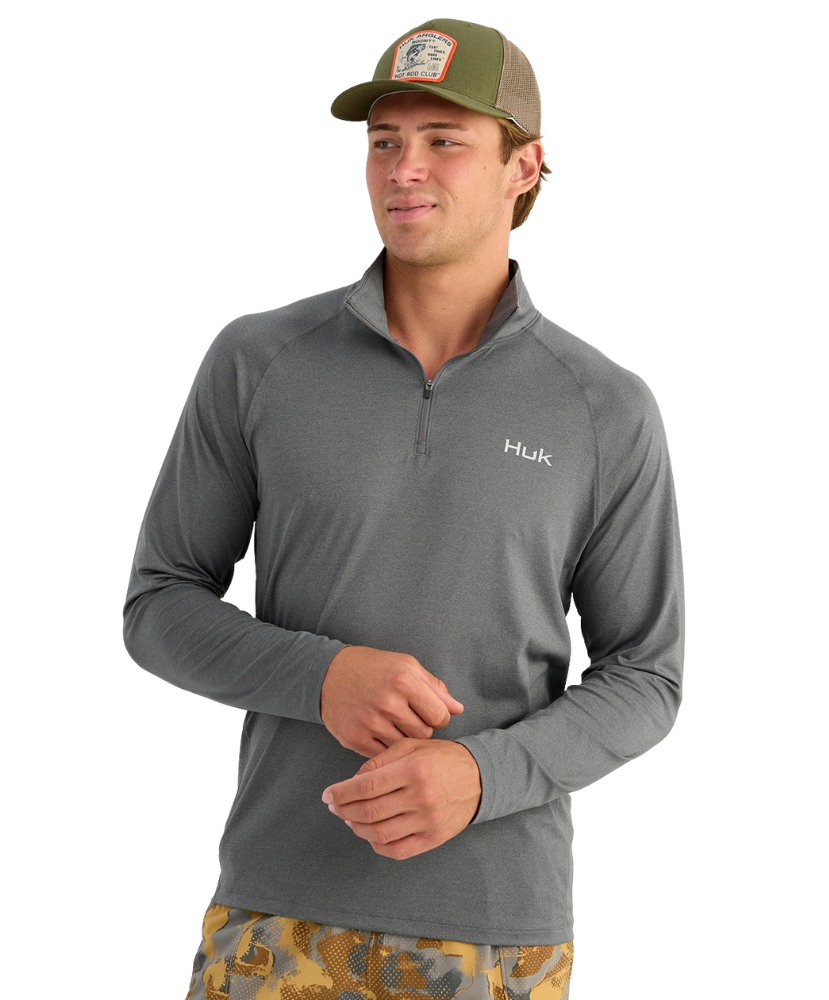 Huk - Airweight Heather 1/4 Zip