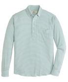 Green and white striped Onward Reserve Drift shirt on a white background