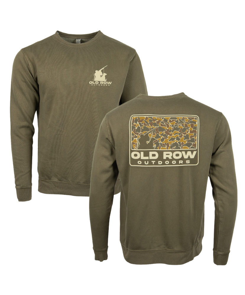 Old Row - The Duck Dog 80's Camo Crewneck