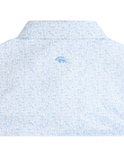 Light blue ONWARD RESERVE patterned shirt with a small logo on a white background
