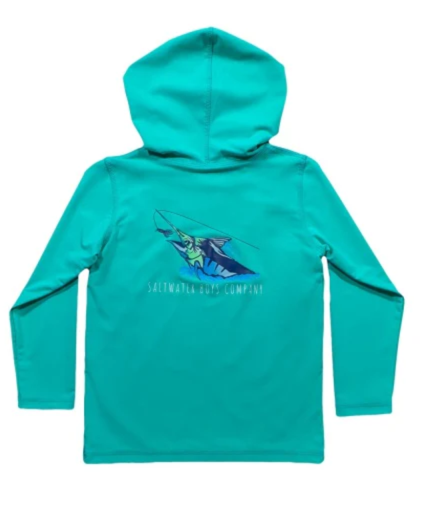 Saltwater Boys Company - Striped Marlin Performance Hoodie