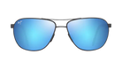 Maui Jim Aviator Castles Sunglasses with blue reflective lenses on a white background