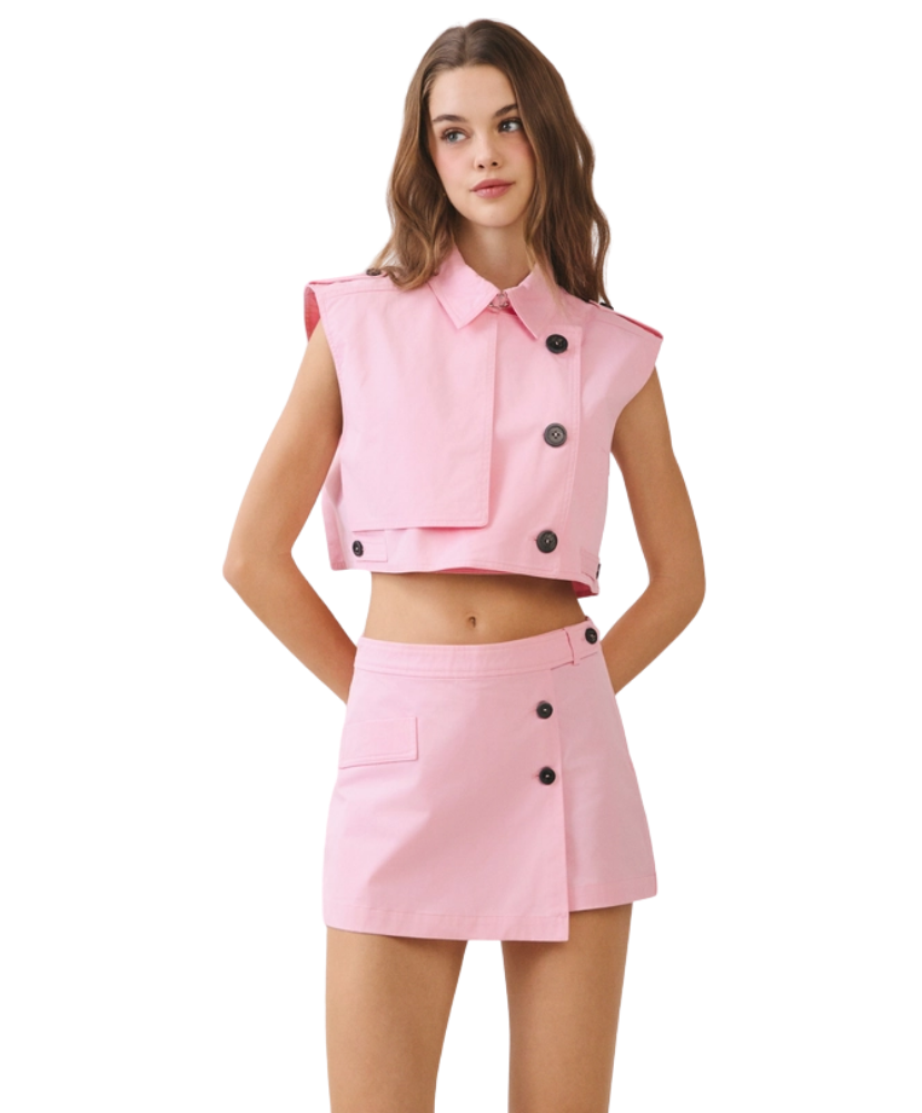 Charley Matching Cropped Vest and Skort