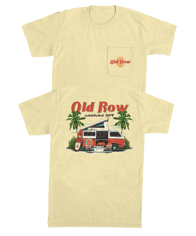Old Row - The Surf Van Pocket Tee