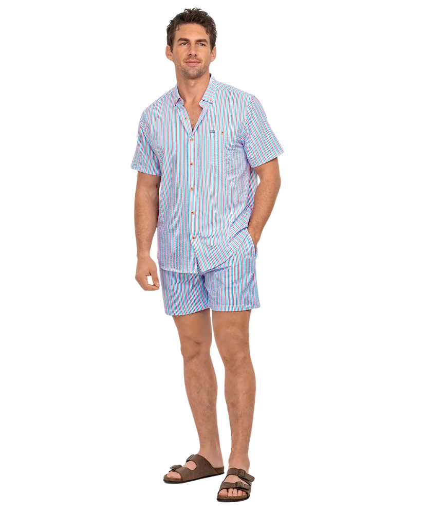 Southern Shirt Co - Clubhouse Seersucker Baja Shirt