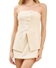 Morgan Front Button Detail Tube Mini Dress
