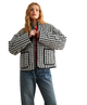 Ellison Gingham Print Jacket